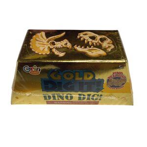 Grin Studios Gold Dig It Dino Dig Real Gold 1 in 24 Boxes Collectible